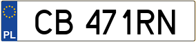 Trailer License Plate